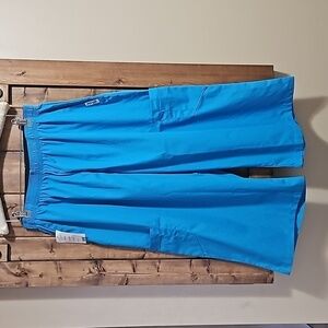 MOBB Aqua Blue Capri Scrubs 3XL Unisex Flip Flap Pants